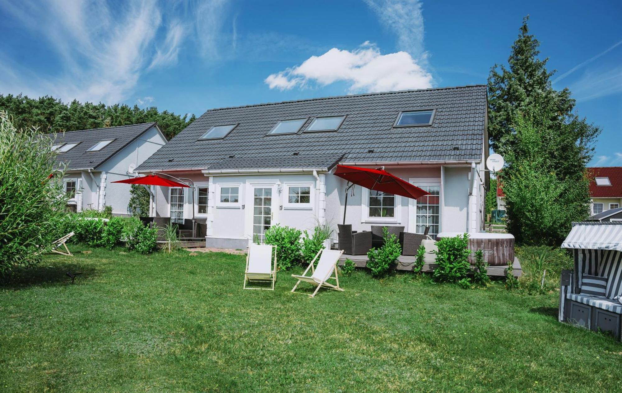 Ferienhaeuser Insel Usedom Haus Samara 8 - Blick Aufs Achterwasser! Whirlpool Und Sauna Lutow Bagian luar foto